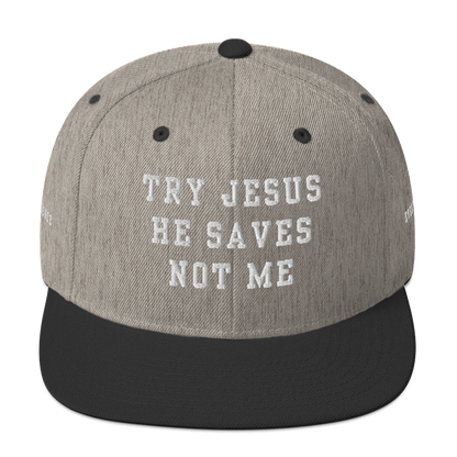 Try Jesus Snapback Hat