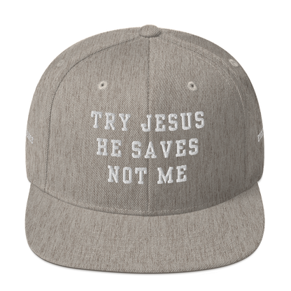 Try Jesus Snapback Hat