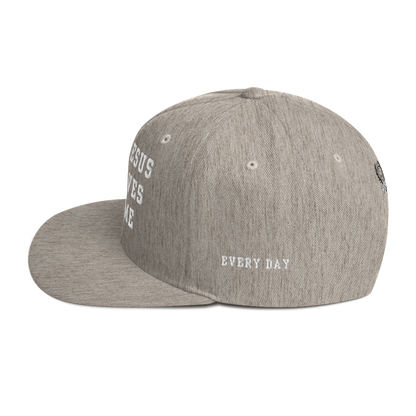 Try Jesus Snapback Hat - Godfidence Every Day G.E.D. Brand