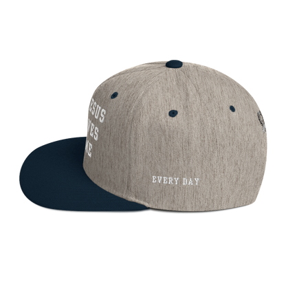 Try Jesus Snapback Hat - Godfidence Every Day G.E.D. Brand