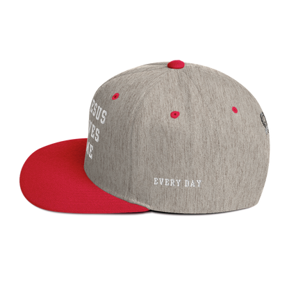 Try Jesus Snapback Hat - Godfidence Every Day G.E.D. Brand