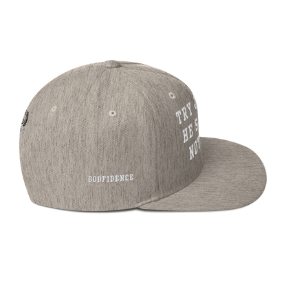 Try Jesus Snapback Hat - Godfidence Every Day G.E.D. Brand