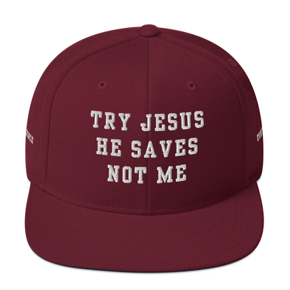 Try Jesus Snapback Hat