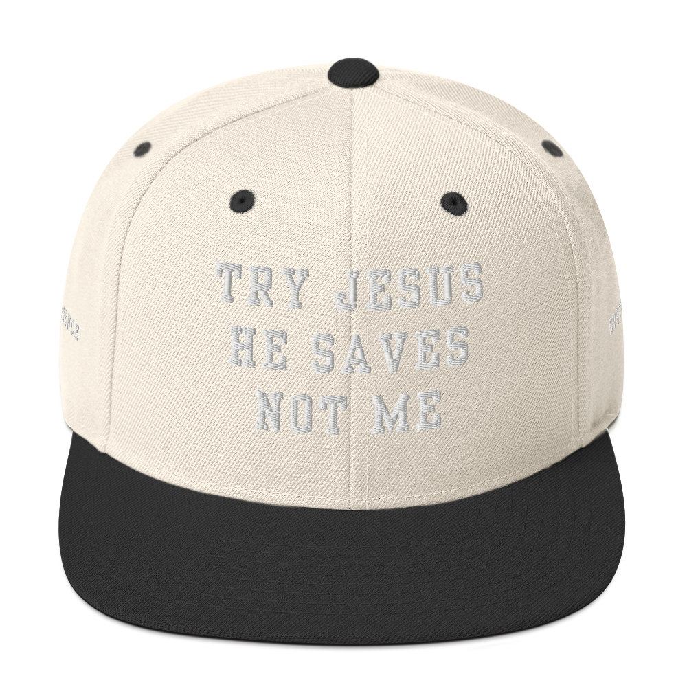 Try Jesus Snapback Hat