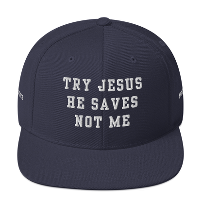 Try Jesus Snapback Hat