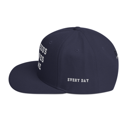 Try Jesus Snapback Hat - Godfidence Every Day G.E.D. Brand
