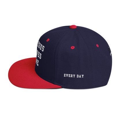 Try Jesus Snapback Hat - Godfidence Every Day G.E.D. Brand