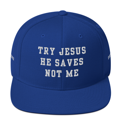 Try Jesus Snapback Hat