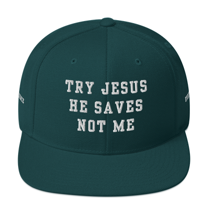 Try Jesus Snapback Hat