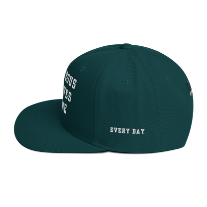 Try Jesus Snapback Hat - Godfidence Every Day G.E.D. Brand