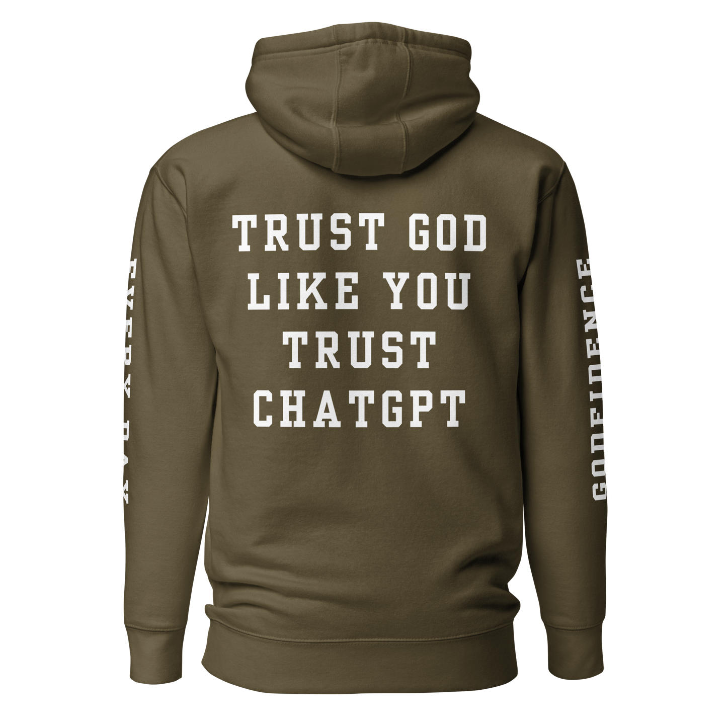 Godfidence Chatgpt Premium Hoodie - Godfidence Every Day G.E.D. Brand