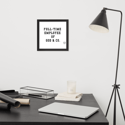 NEW!!! Godfidence Full-Time Framed poster