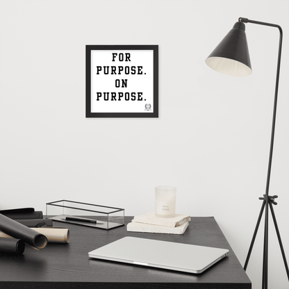 NEW!!! Godfidence For Purpose Framed poster