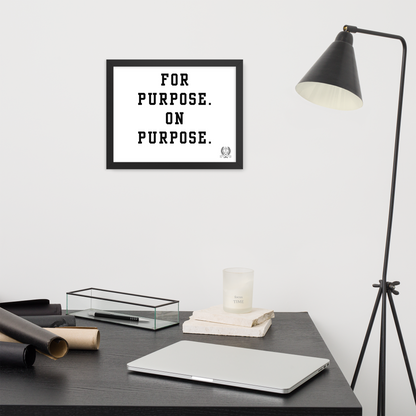 NEW!!! Godfidence For Purpose Framed poster