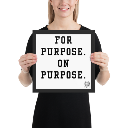 NEW!!! Godfidence For Purpose Framed poster