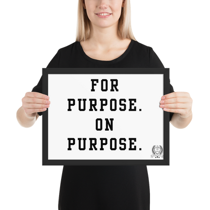 NEW!!! Godfidence For Purpose Framed poster