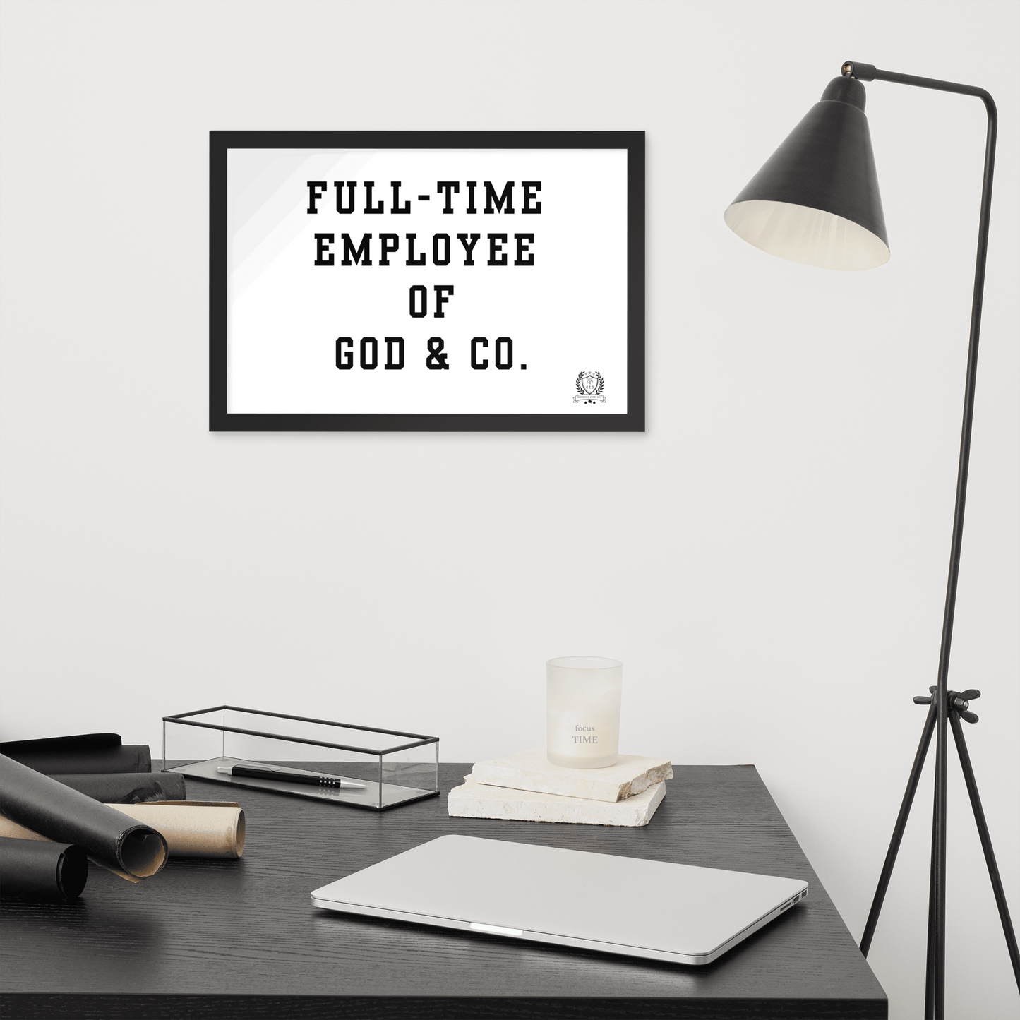 NEW!!! Godfidence Full-Time Framed poster