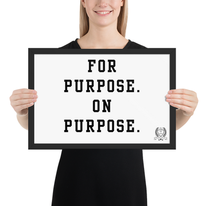 NEW!!! Godfidence For Purpose Framed poster