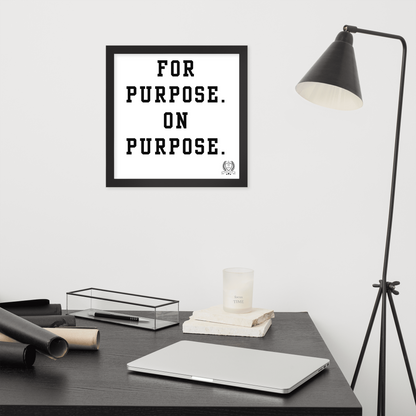 NEW!!! Godfidence For Purpose Framed poster