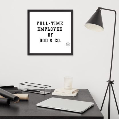 NEW!!! Godfidence Full-Time Framed poster