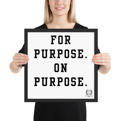 NEW!!! Godfidence For Purpose Framed poster