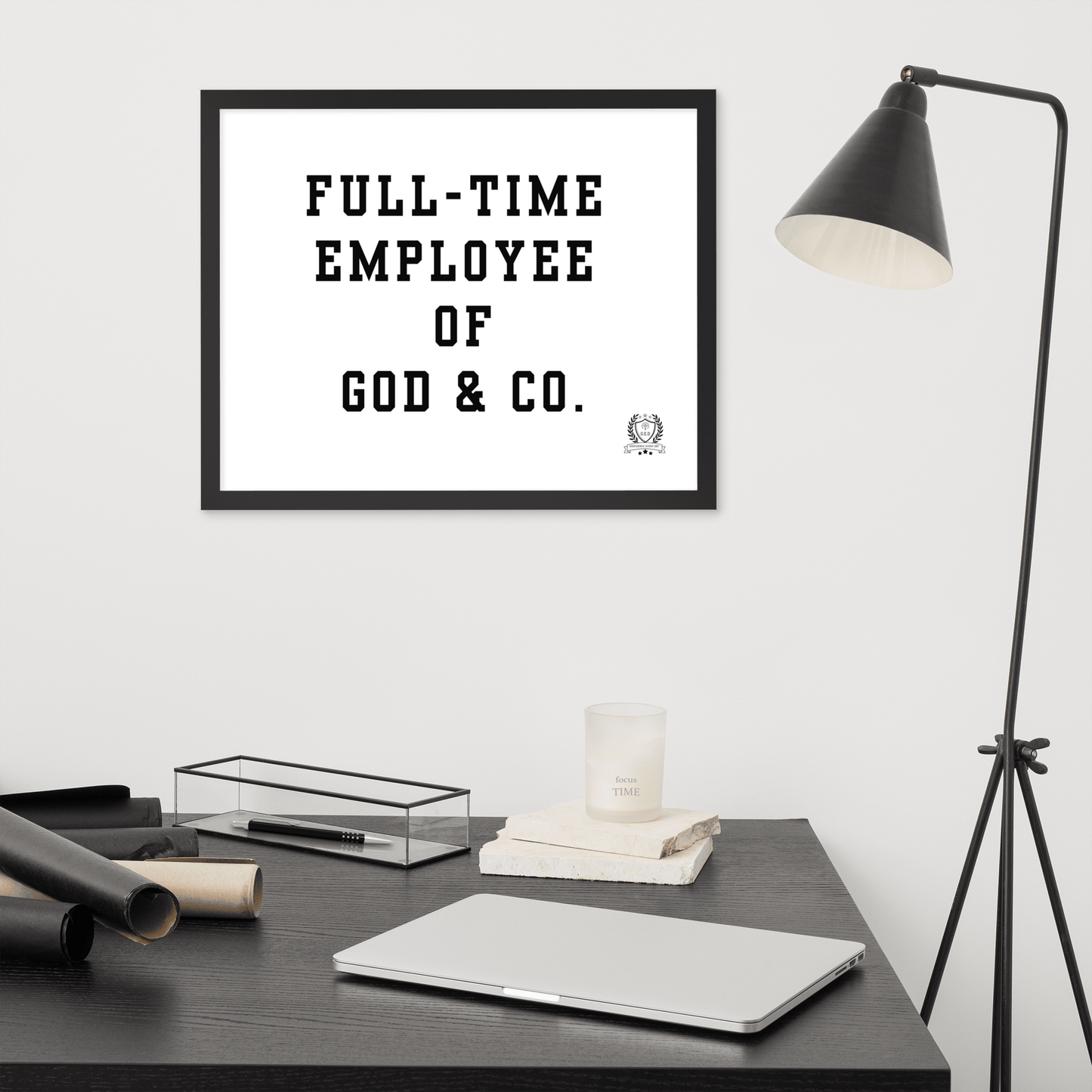NEW!!! Godfidence Full-Time Framed poster