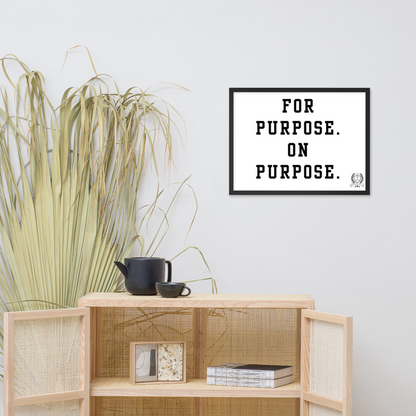 NEW!!! Godfidence For Purpose Framed poster