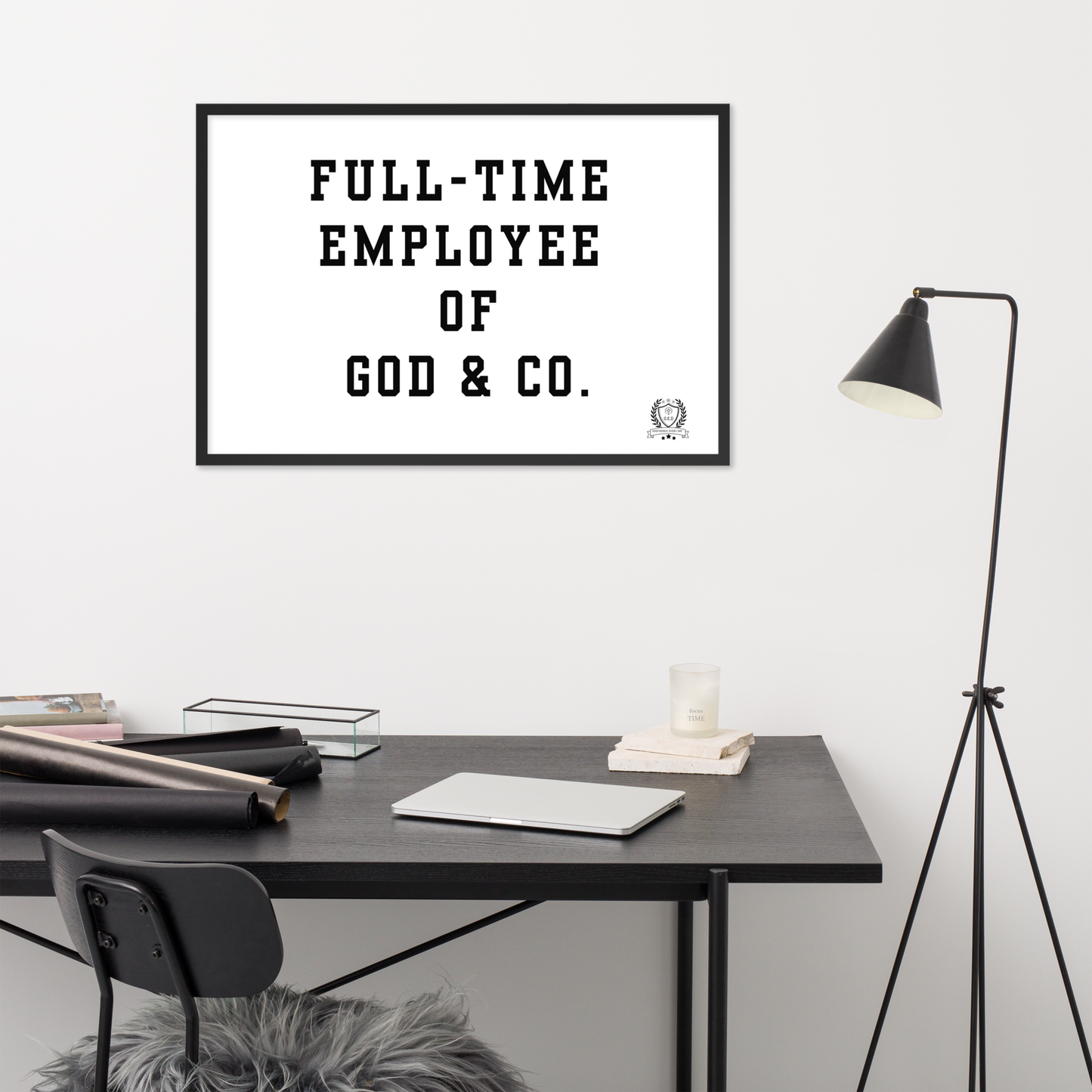 NEW!!! Godfidence Full-Time Framed poster