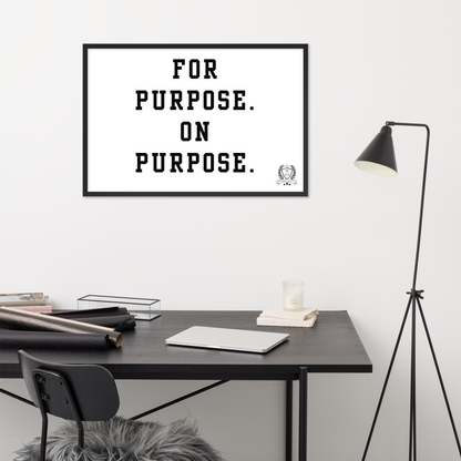 NEW!!! Godfidence For Purpose Framed poster