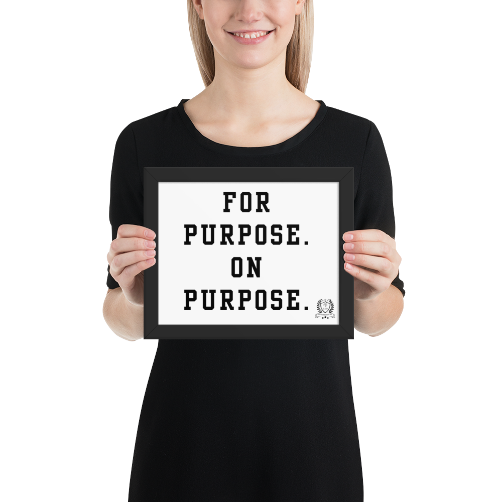 NEW!!! Godfidence For Purpose Framed poster