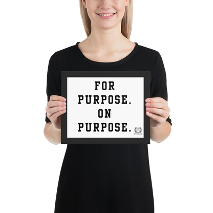 NEW!!! Godfidence For Purpose Framed poster