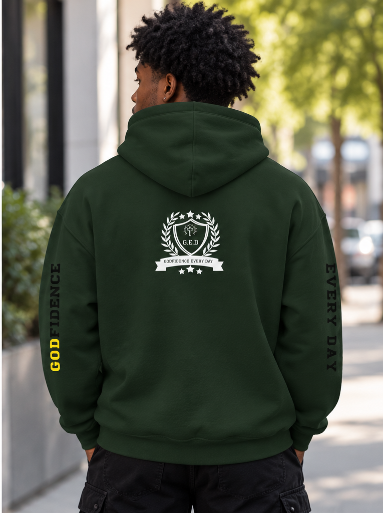 Godfidence Phill413 Hoodie (white lettering)