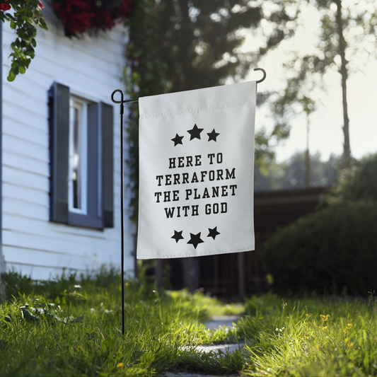 NEW!!! Godfidence Terraform Garden flag