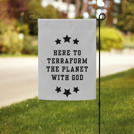NEW!!! Godfidence Terraform Garden flag