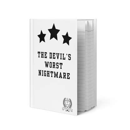 G.E.D. The Devils Worst Nightmare Hardcover journal matte - Godfidence Every Day G.E.D. Brand