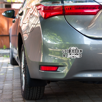 G.E.D. Locked In & Loaded Bubble-free stickers - Godfidence Every Day G.E.D. Brand