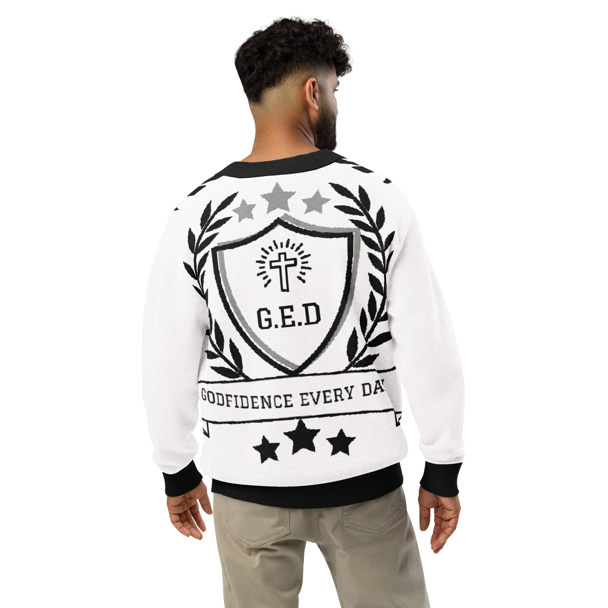 G.E.D. Logo Knitted cardigan - Godfidence Every Day G.E.D. Brand