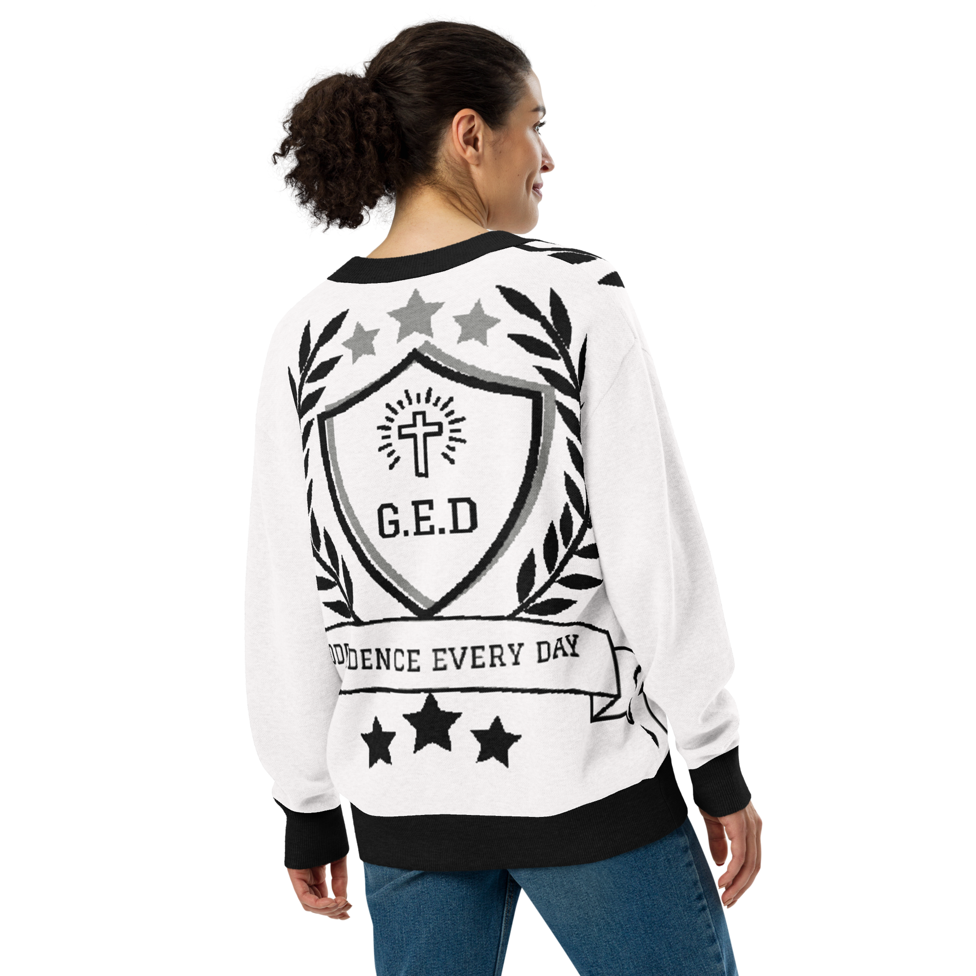 G.E.D. Logo Knitted cardigan - Godfidence Every Day G.E.D. Brand