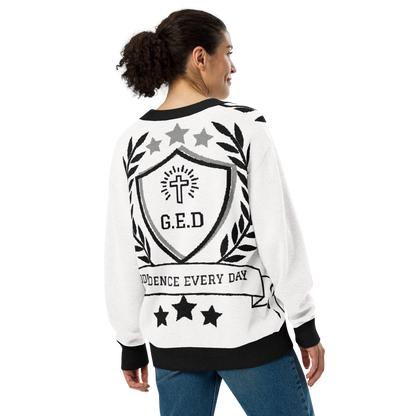 G.E.D. Logo Knitted cardigan - Godfidence Every Day G.E.D. Brand