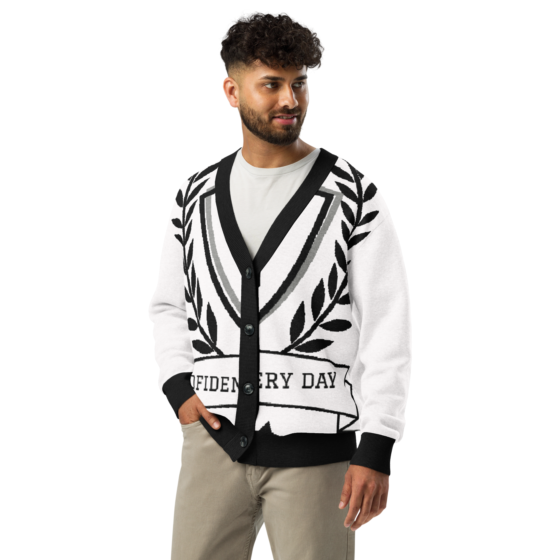 G.E.D. Logo Knitted cardigan - Godfidence Every Day G.E.D. Brand