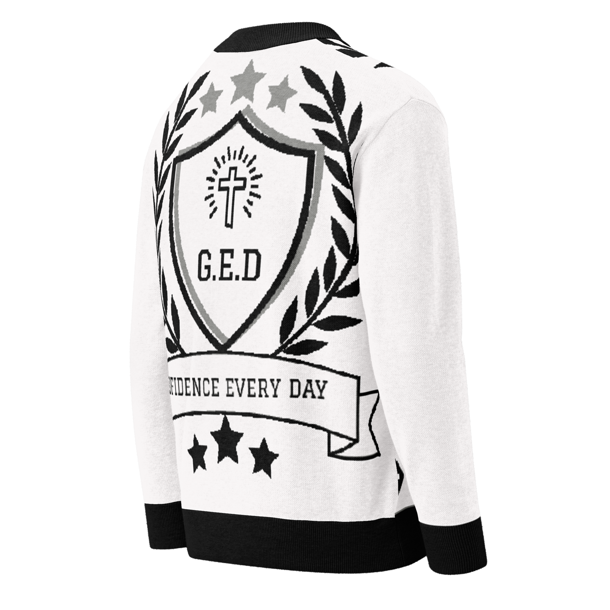 G.E.D. Logo Knitted cardigan - Godfidence Every Day G.E.D. Brand