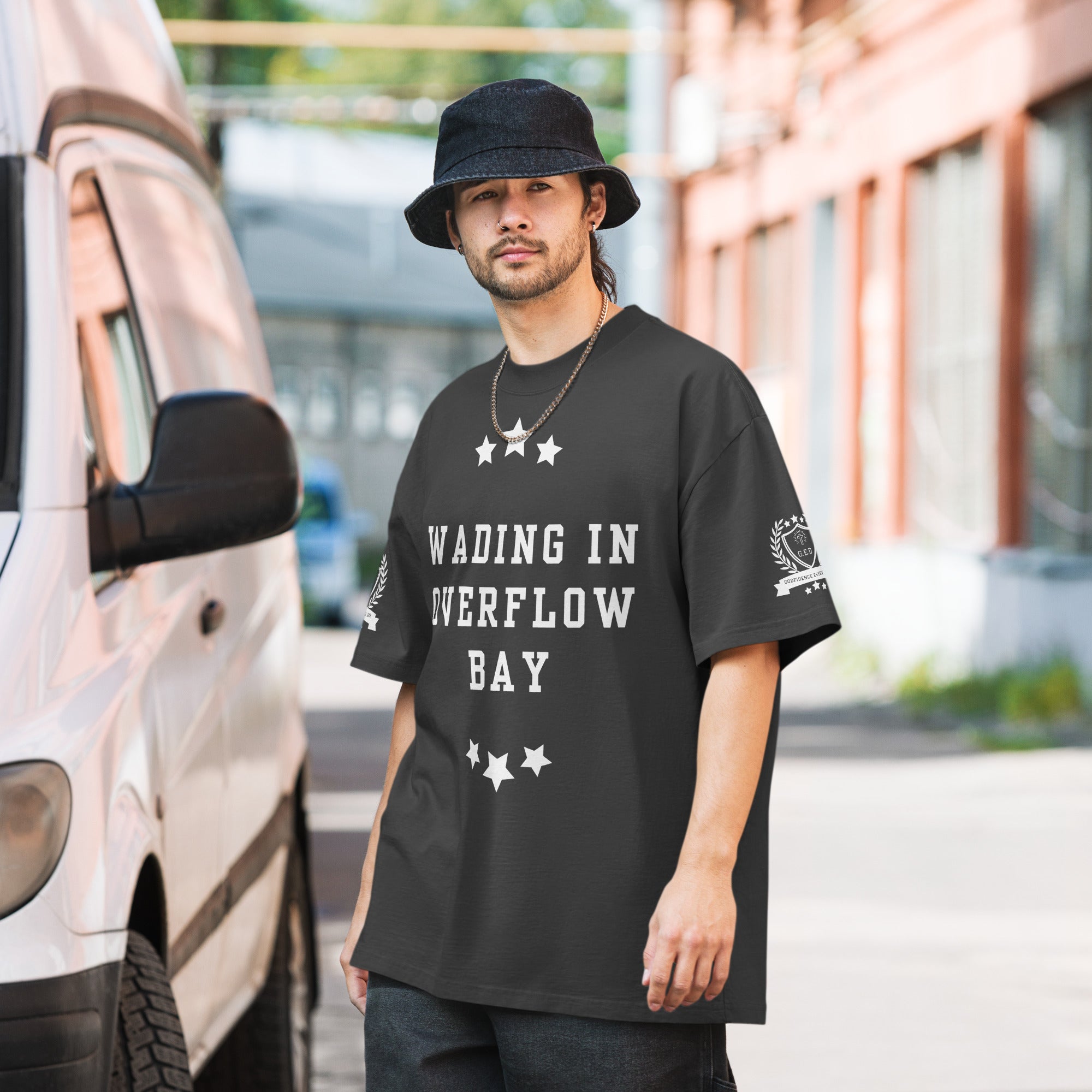NEW!!! GodfidenceOverflow Bay Oversized faded t-shirt – Godfidence ...