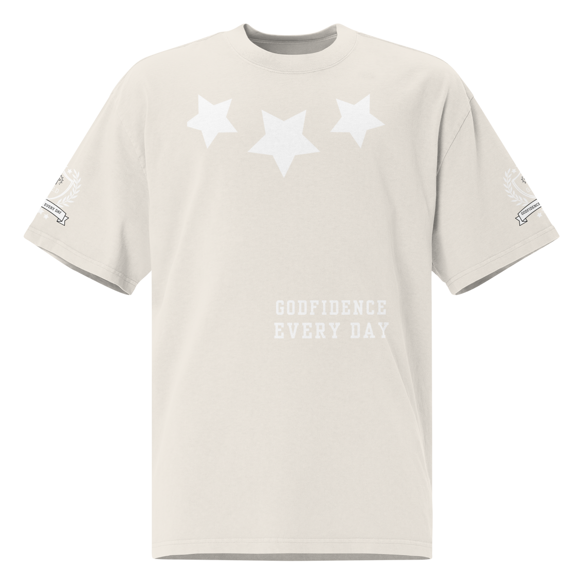 Godfidence Every Day What A God Oversized faded t-shirt - Godfidence Every Day G.E.D. Brand