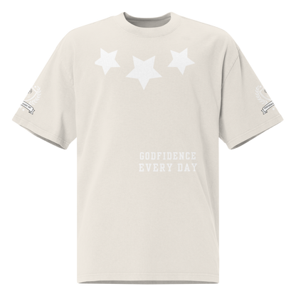 Godfidence Every Day What A God Oversized faded t-shirt - Godfidence Every Day G.E.D. Brand