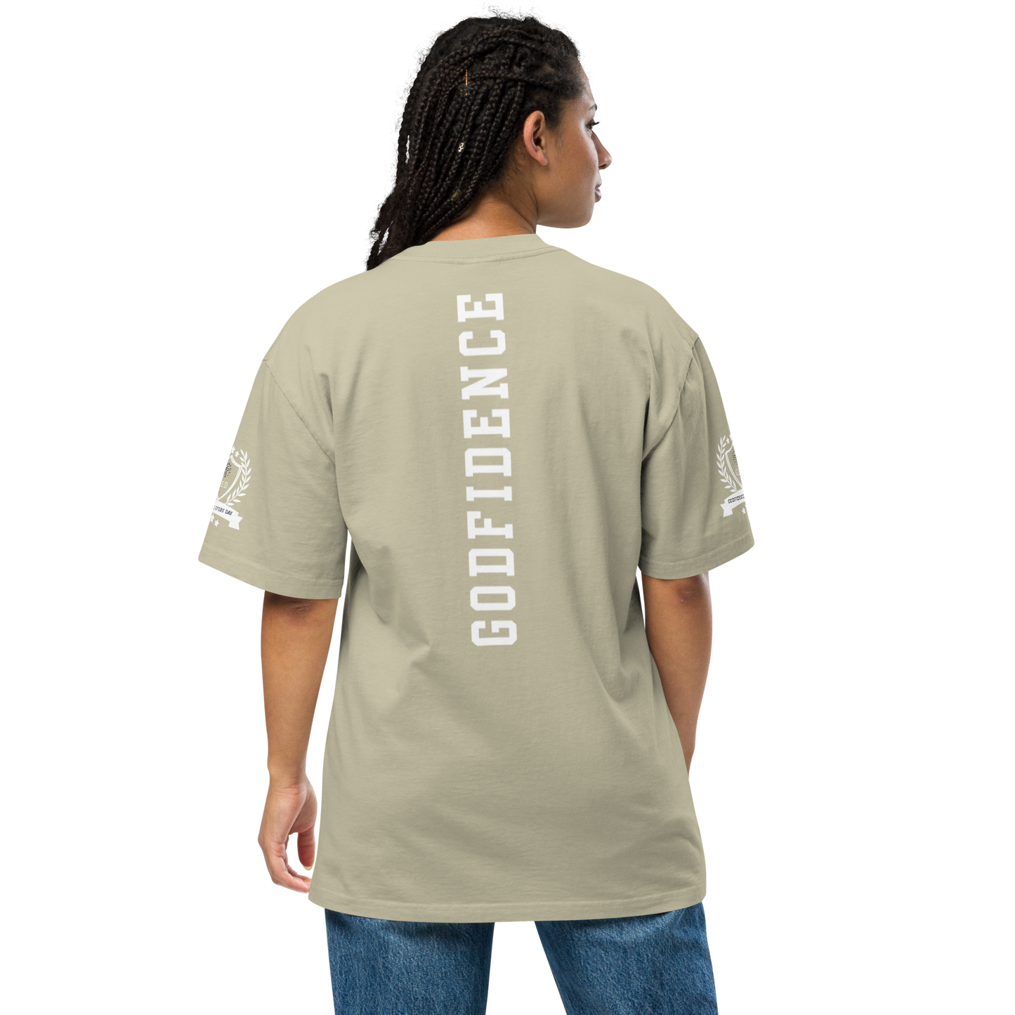 NEW!!! GodfidenceOverflow Bay Oversized faded t-shirt