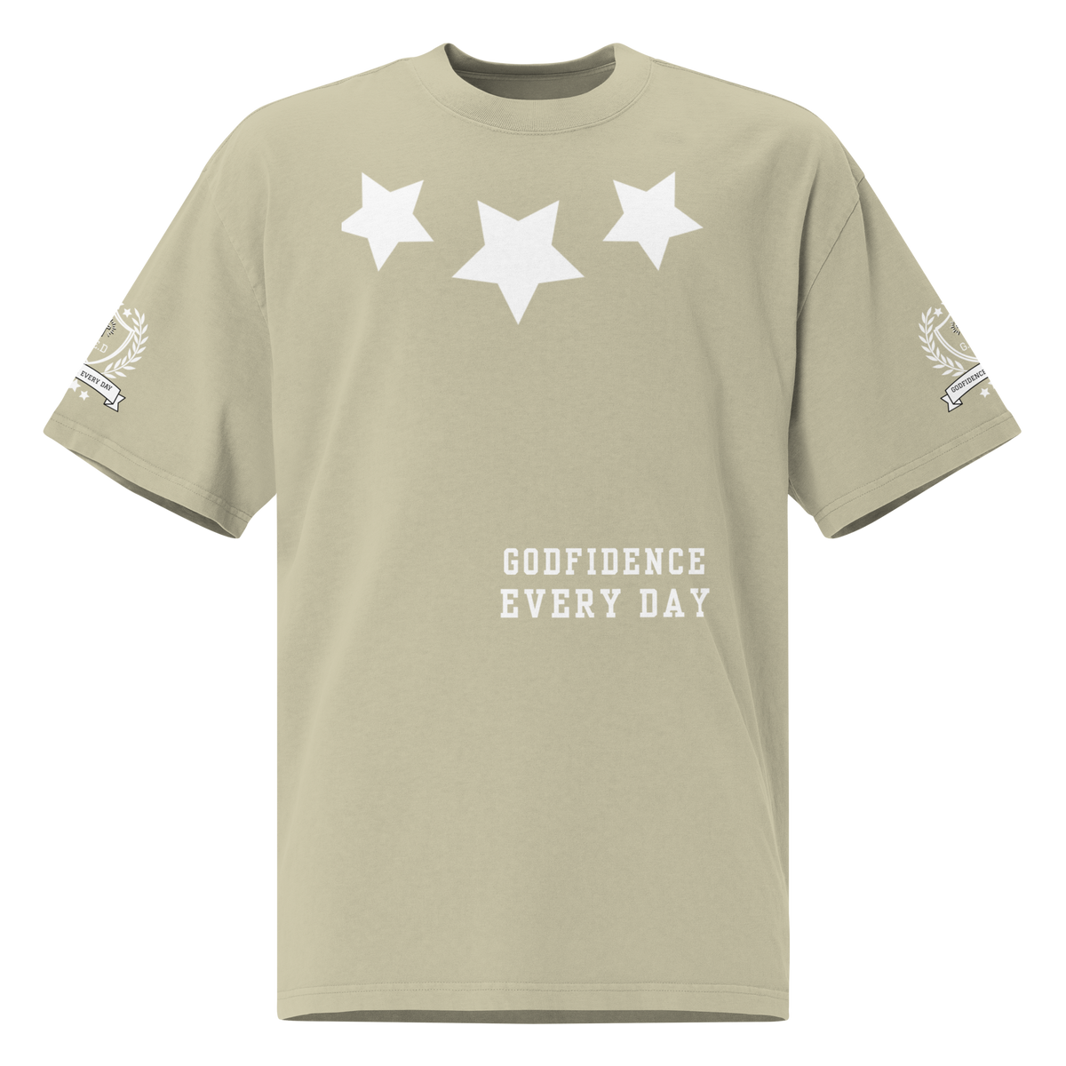 Godfidence Every Day What A God Oversized faded t-shirt - Godfidence Every Day G.E.D. Brand