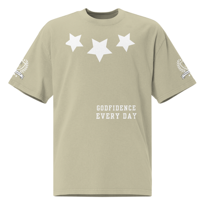 Godfidence Every Day What A God Oversized faded t-shirt - Godfidence Every Day G.E.D. Brand