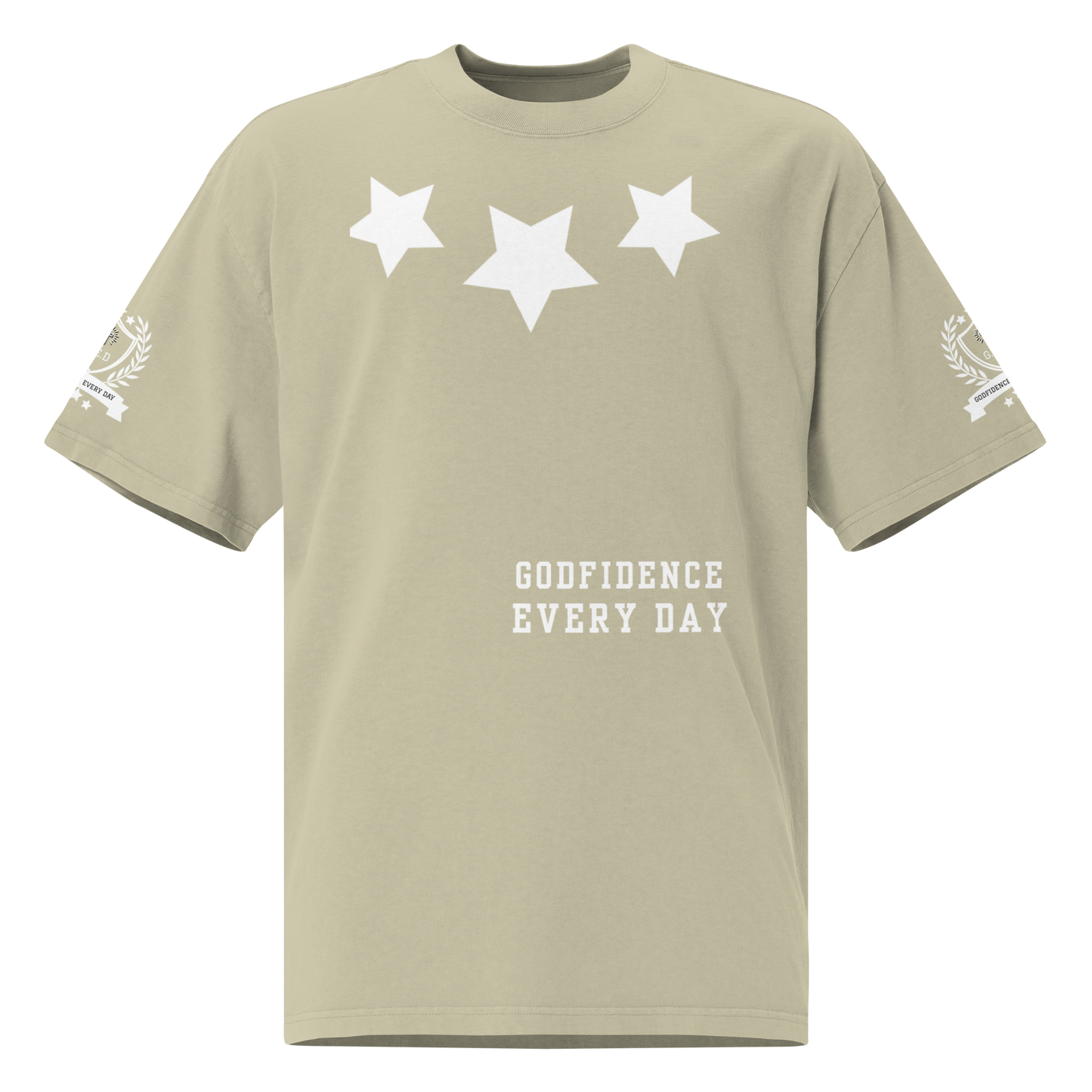 NEW!!! Godfidence Kingdom Mindset Oversized faded t-shirt