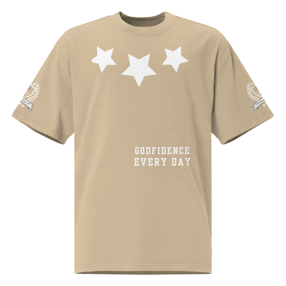 Godfidence Every Day What A God Oversized faded t-shirt - Godfidence Every Day G.E.D. Brand