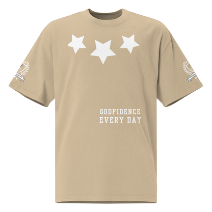 Godfidence Every Day What A God Oversized faded t-shirt - Godfidence Every Day G.E.D. Brand